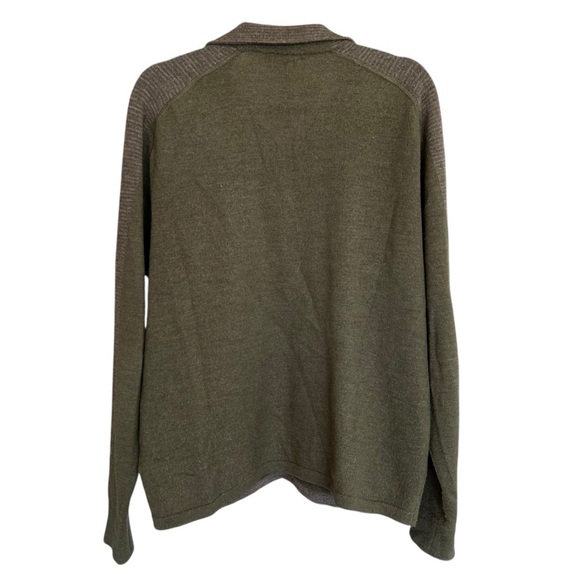 Smartwool Men’s 1/4 Zip Pullover Sweater Olive Green Large Outdoor Hiking Active - Picture 5 of 7